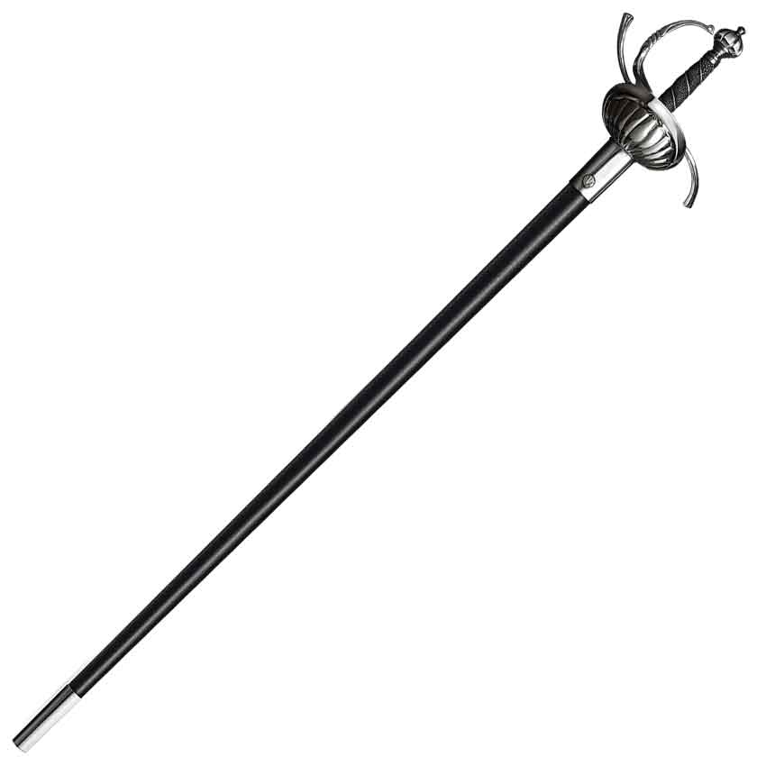 Ribbed Shell Swept Hilt Rapier Sword Replica From The Three Musketeers