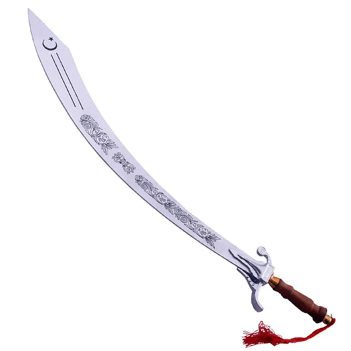 Arabian Belly Dance Dragon Scimitar Sword With Silver Finishing