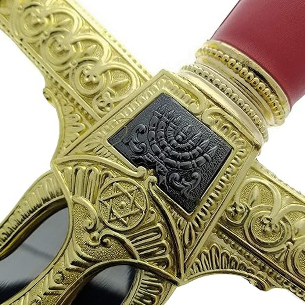 King Solomon Sword Full Size Red/Gold Metal Replica