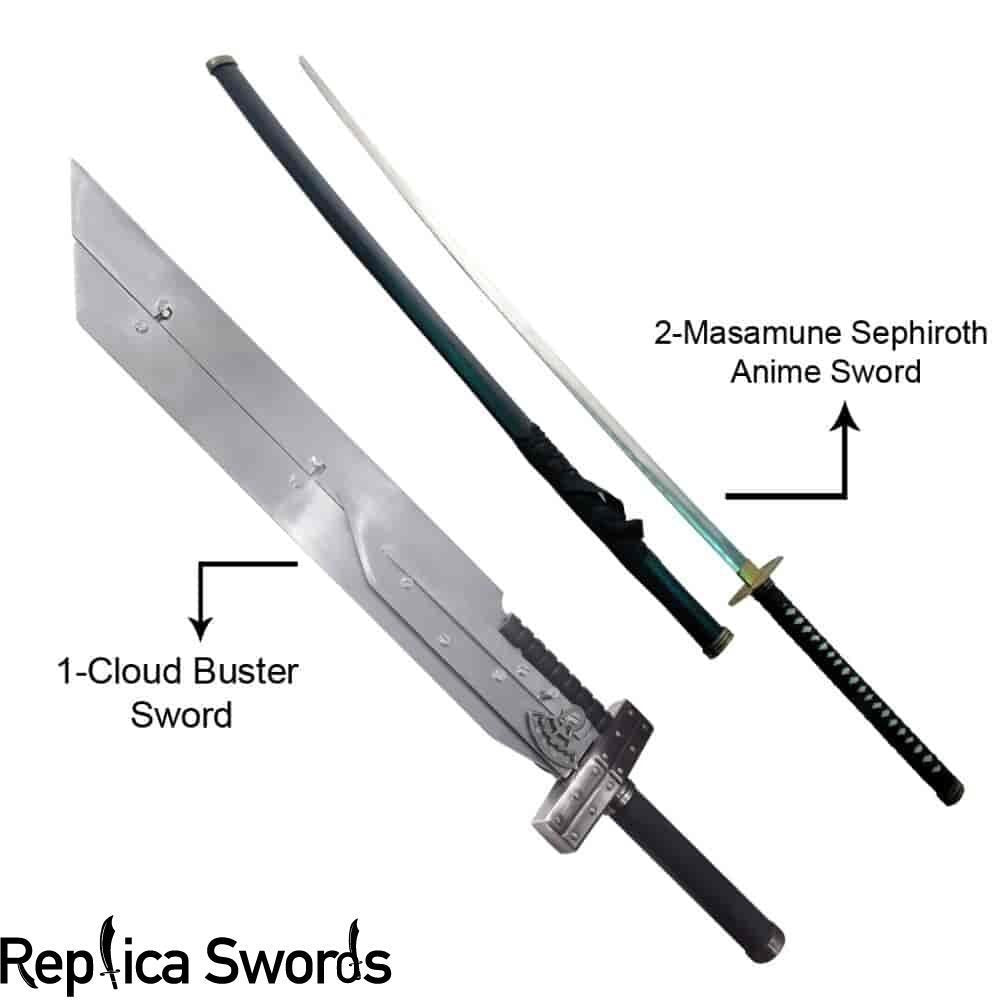 Buster Sword 43.5″ & Masamune Sephiroth Sword 68″