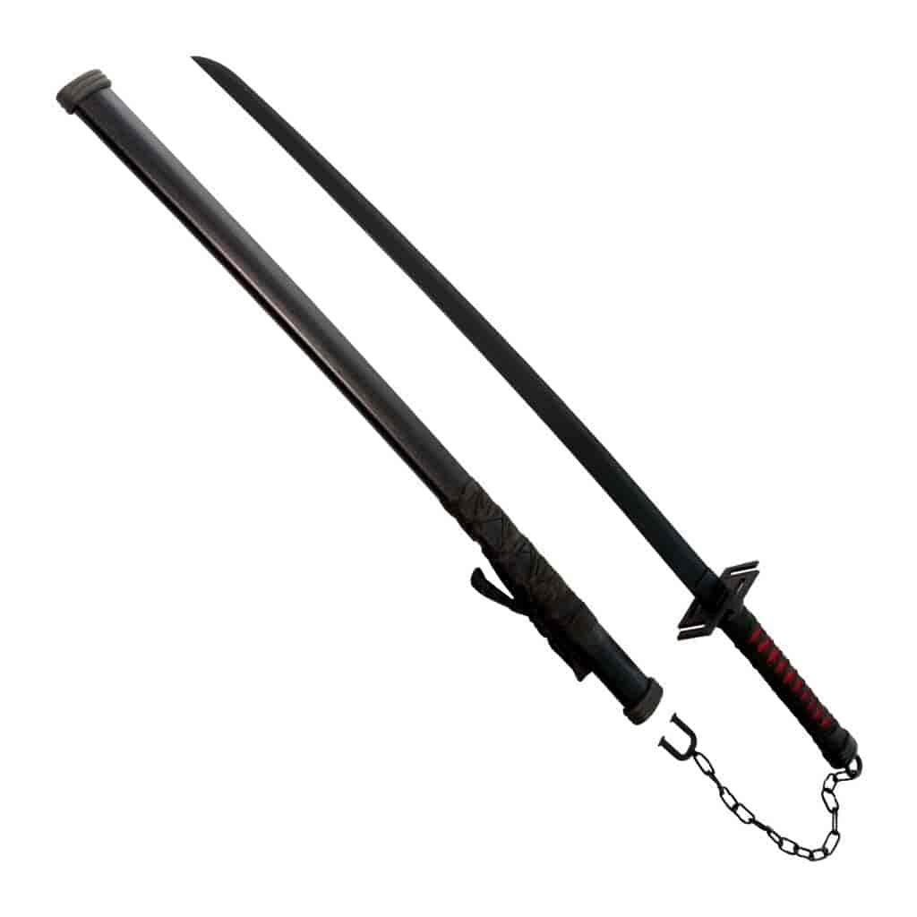 Black Katana Sword 38 Inches Anime Inspired