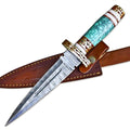 Double Edge Dagger Resin Bone Handle 13 Inch