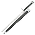 Medieval Cross Sword Black 48 Inch With Scabbard