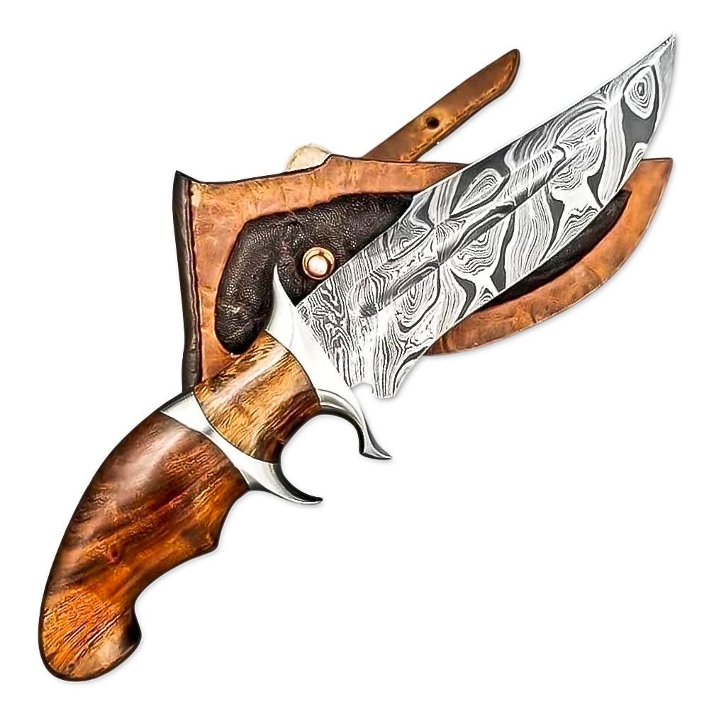 Bowie Knife Rosewood Handle Hunting 10 Inch