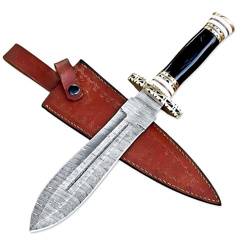 Dagger Bone Buffalo Horn Handle Collectible 12 Inch