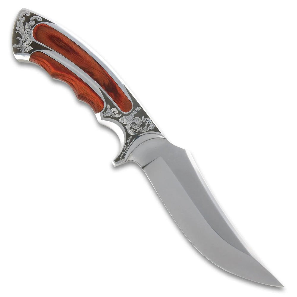 Bushcraft Skinner Knife 10 Inch Wood Handle