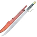 Scimitar Sword Arabian Curved Blade With Leather Sheath