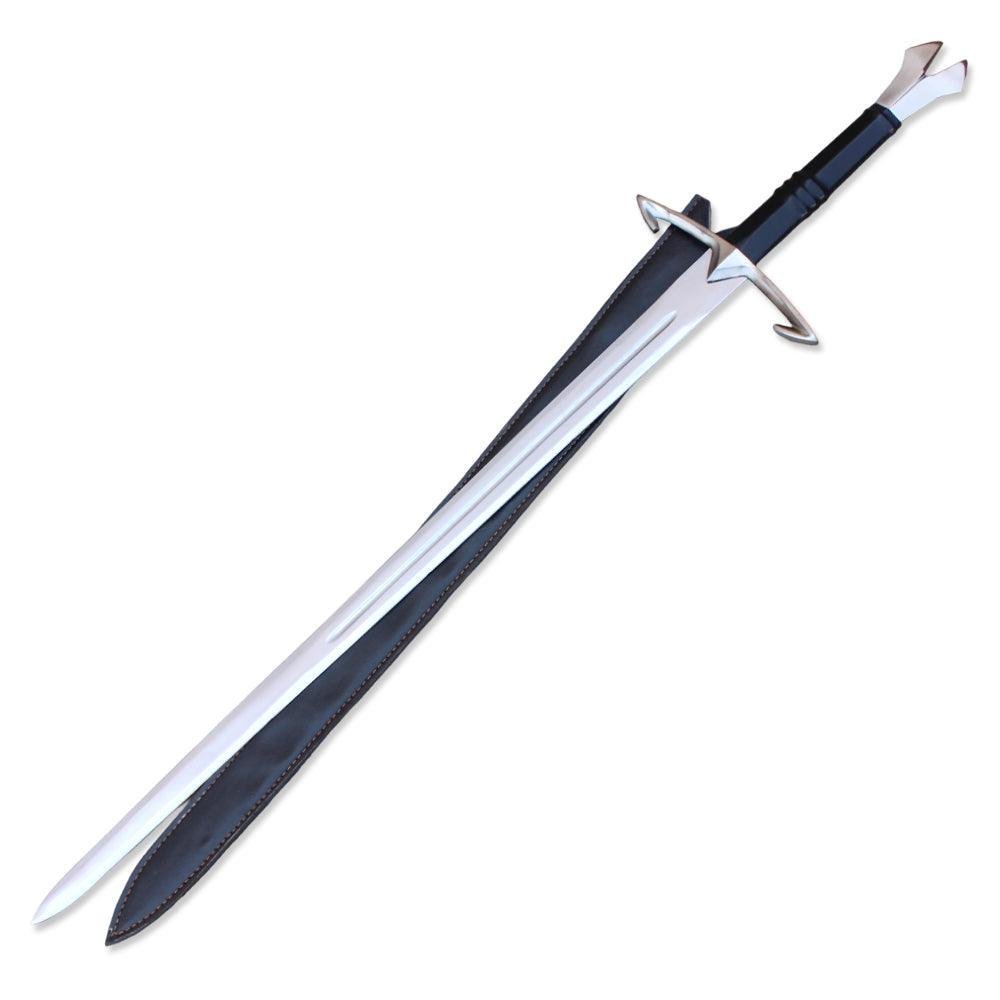 Black Death Gothic Medieval Sword With Leather Sheath