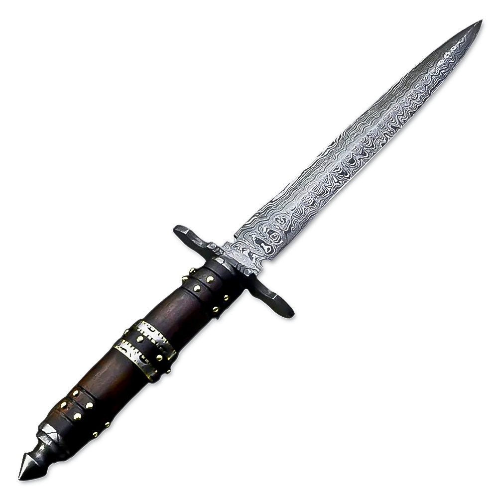 Double Edge Dagger Rosewood Handle Collectible 15 Inch