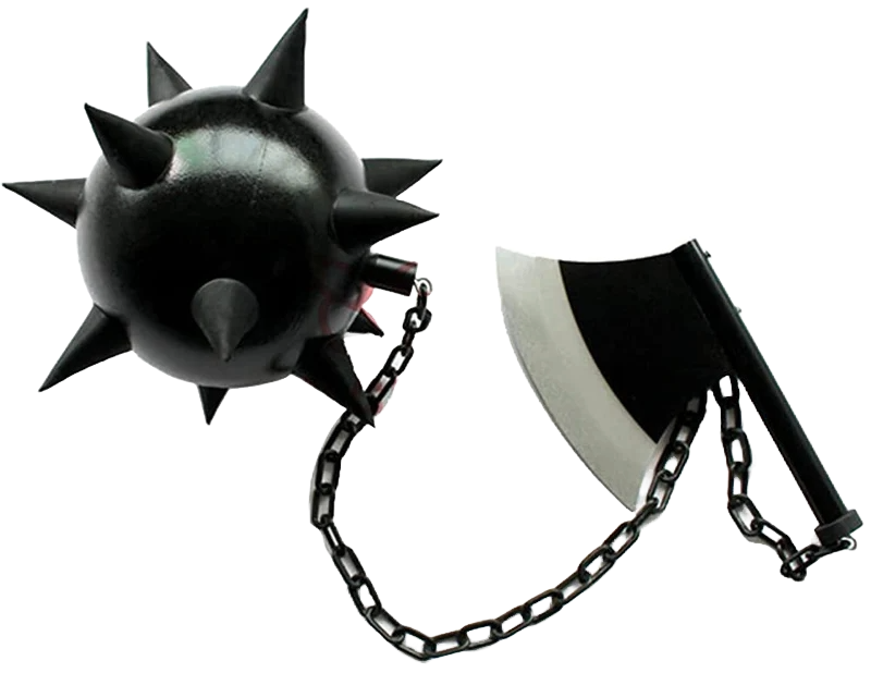 Demon Slayer Gyomei Himejima Spiked Flail & Cleaver Axe
