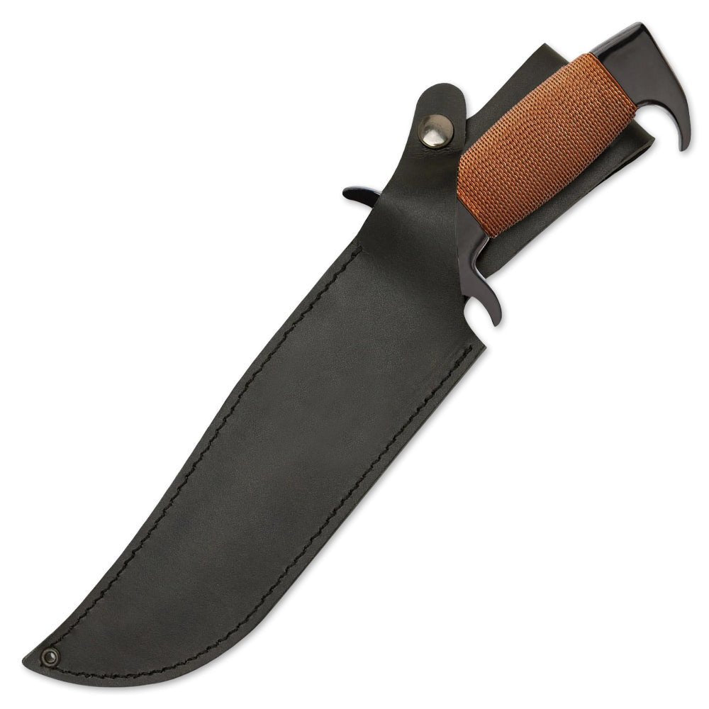 Bowie Knife Wire Wrapped Handle Hunting 13 Inch