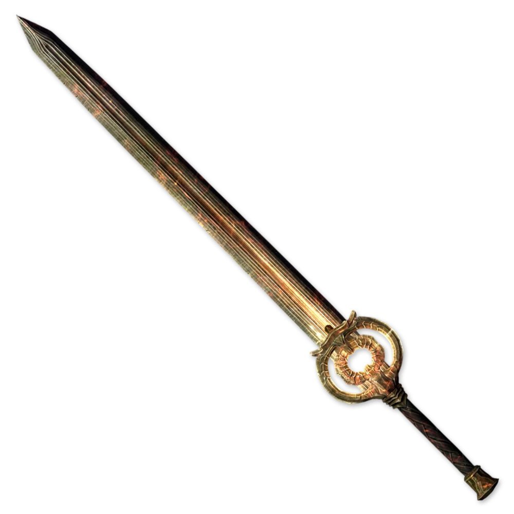 Skyrim Meridia Dawnbreaker Sword Life Size Replica