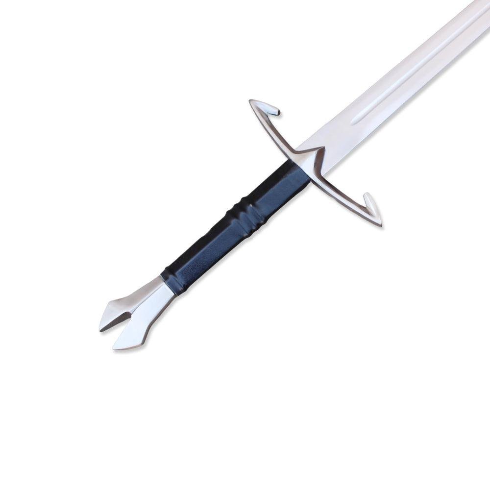 Black Death Gothic Medieval Sword With Leather Sheath