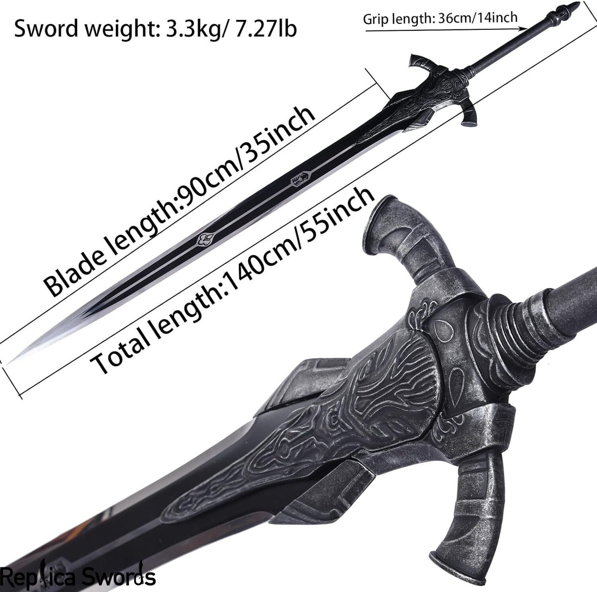 Dark Souls Knight Artorias Greatsword Full Size Metal Replica