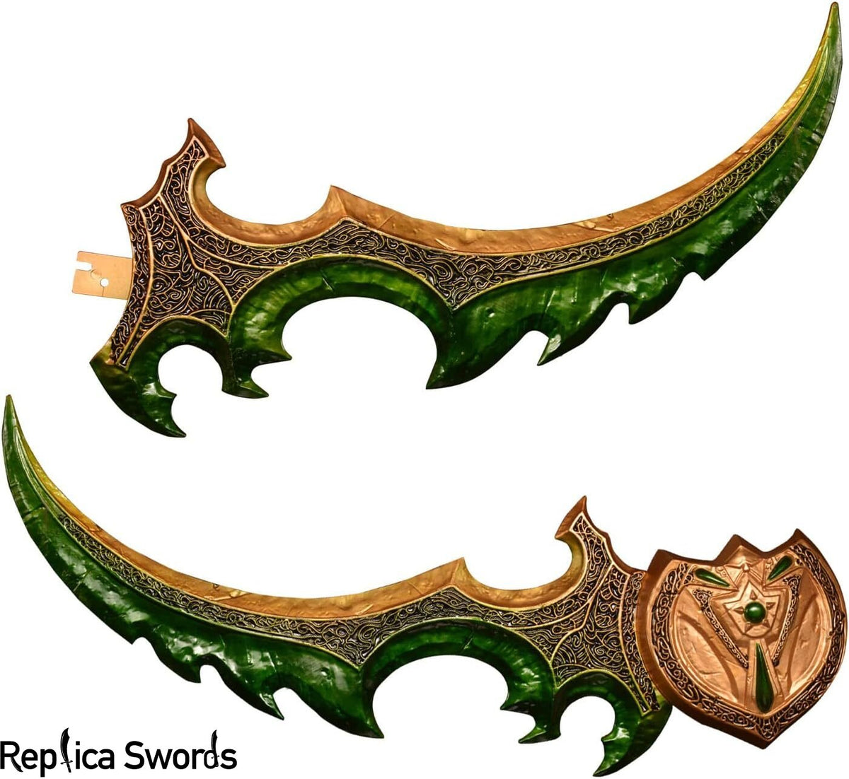 WOW Warglaive of Azzinoth Illidan Blade 55" Metal Prop Replica