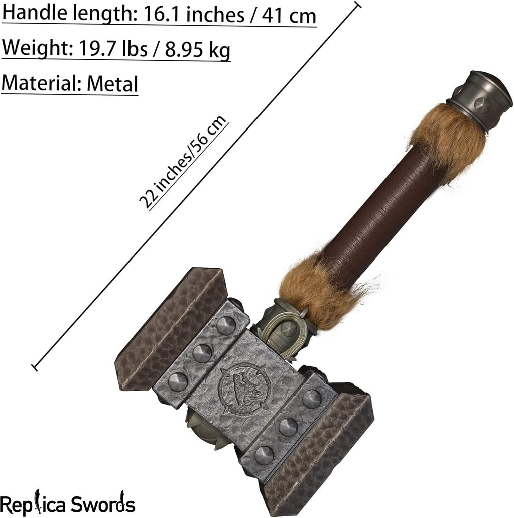 Wow Orgrim Doomhammer Full Size Metal Replica