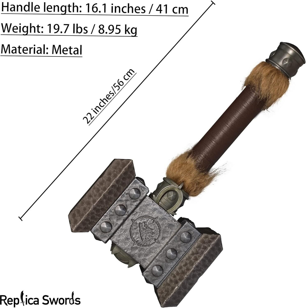 Wow Orgrim Doomhammer Full Size Metal Replica
