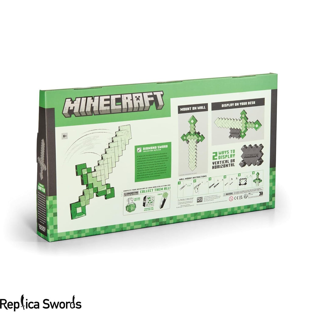 Minecraft Diamond Sword Metal Replica Collector Ed.