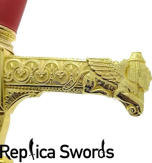 King Solomon Sword Full Size Red/Gold Metal Replica
