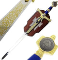 King Solomon Sword Full Size Gold/Blue Metal Replica