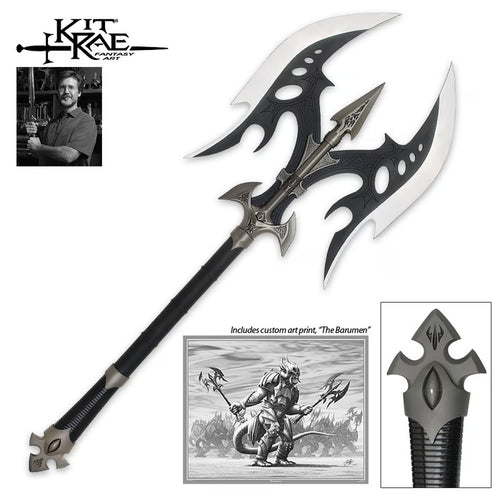 Black Legion Fantasy Battle Axe Full Size Prop Replica