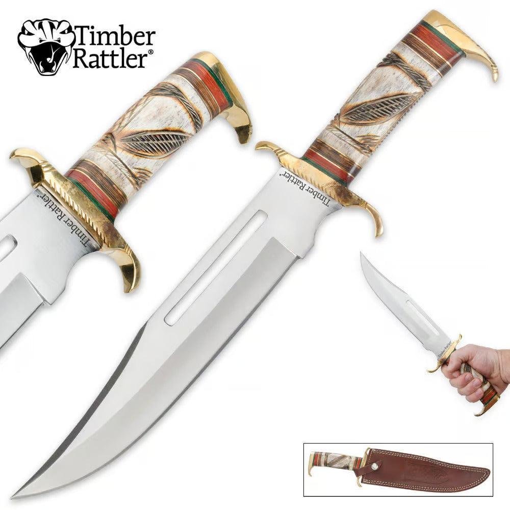 Timber Rattler Southwestern Hunter Bowie Knife