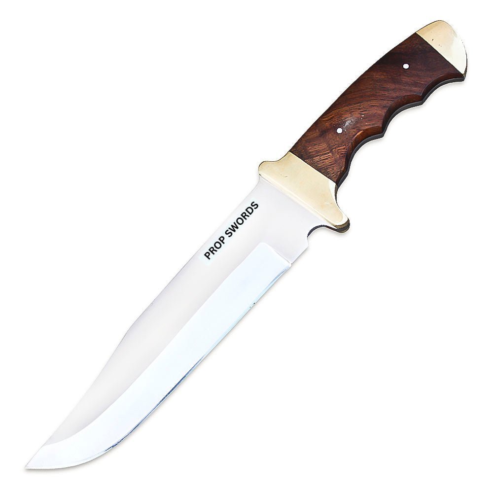 Full Tang Bowie Knife Wood Handle 14 Inch With Sheath