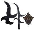 Elden Ring Black Knife Dagger Life Size Metal Replica