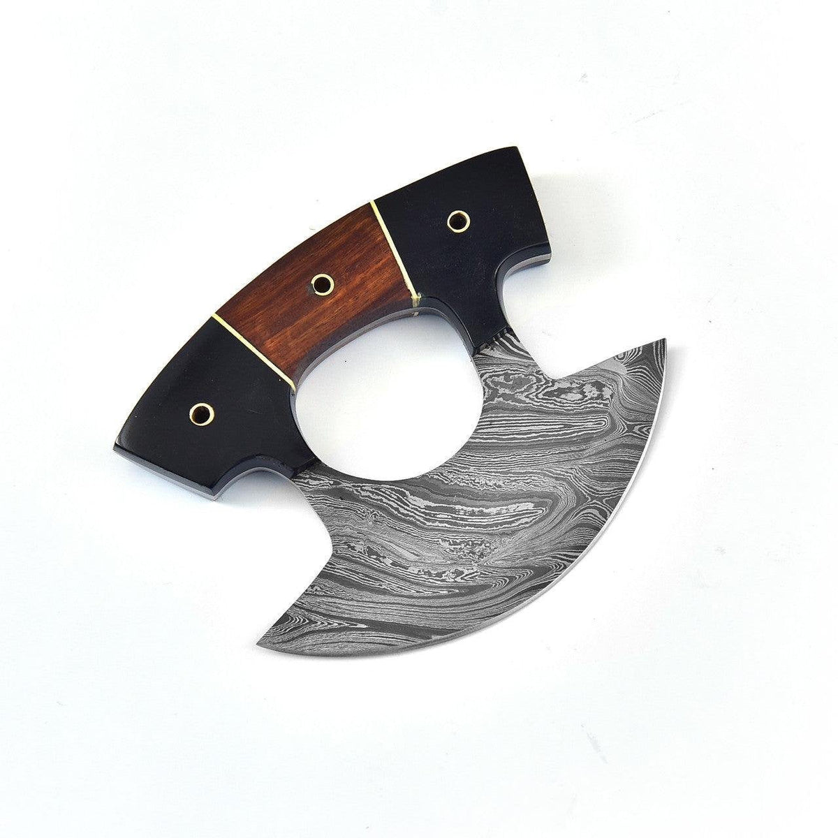Alaskan Ulu Knife Rocker Kitchen Knife With Stand