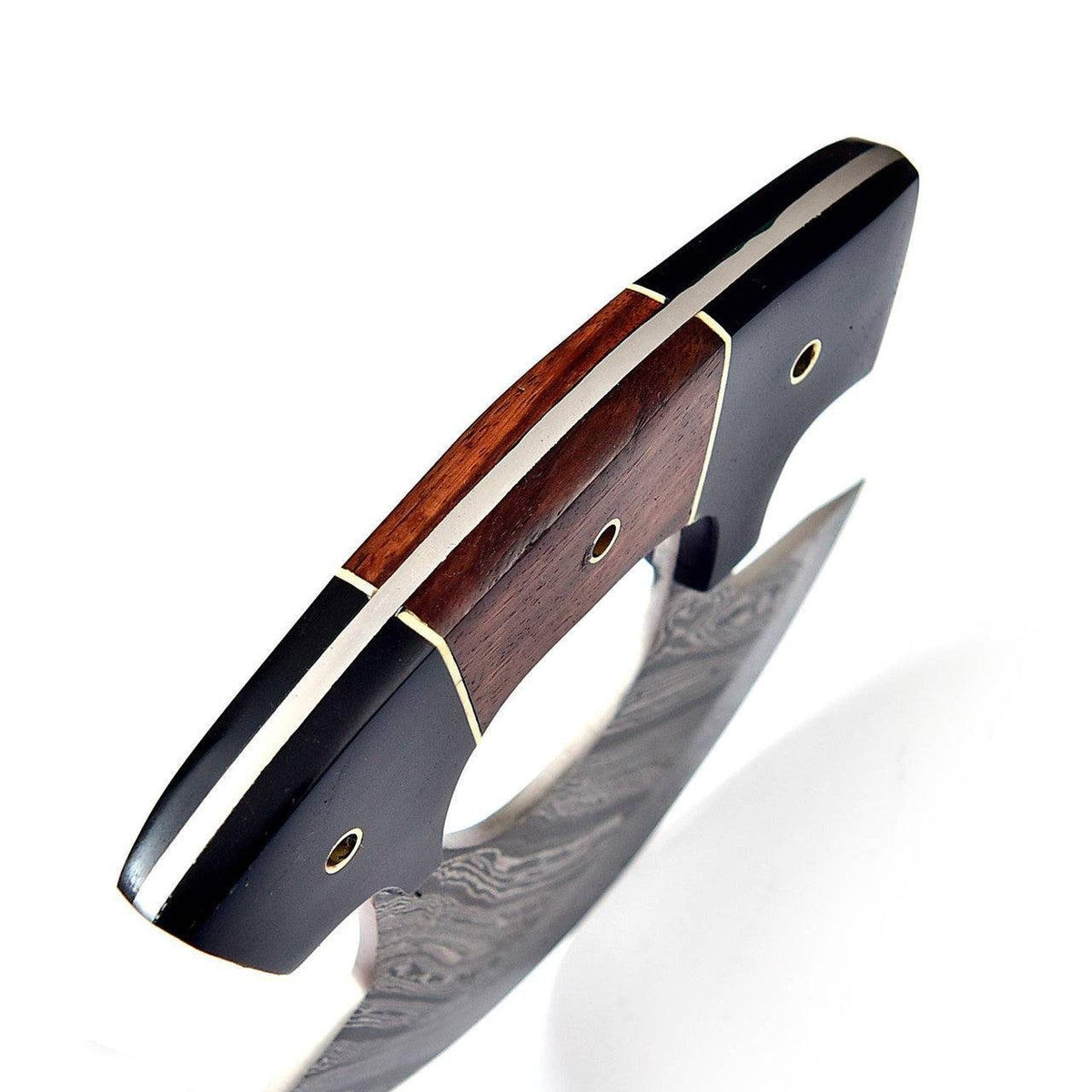 Alaskan Ulu Knife Rocker Kitchen Knife With Stand