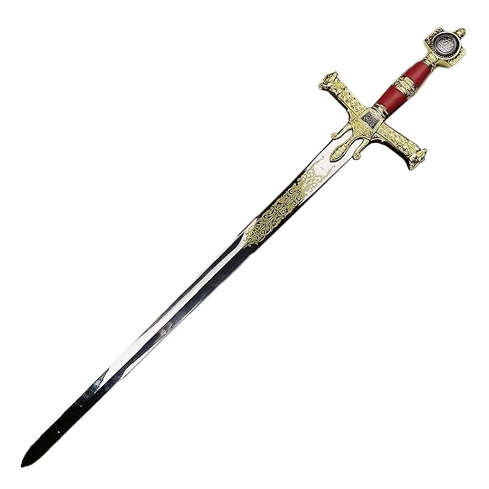 King Solomon Sword Full Size Red/Gold Metal Replica