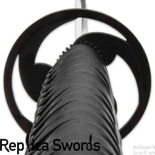 Black Gankyil Katana Sword Life Size Replica With Scabbard