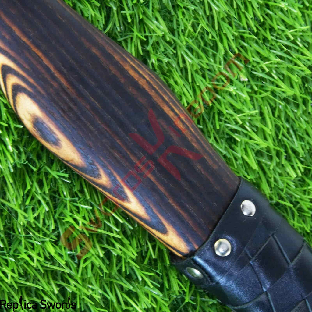 Custom Gift Forged Carbon Steel Viking Axe Hatchet Rose Wood Shaft, Throwing Bearded Camping Axe