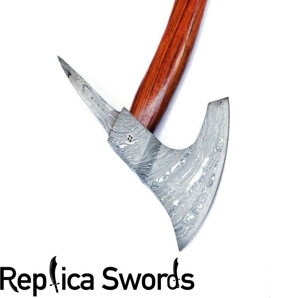 Damascus Steel Tomahawk, Hatchet, Camping, Outdoor Axe