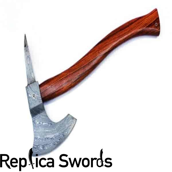 Damascus Steel Tomahawk, Hatchet, Camping, Outdoor Axe