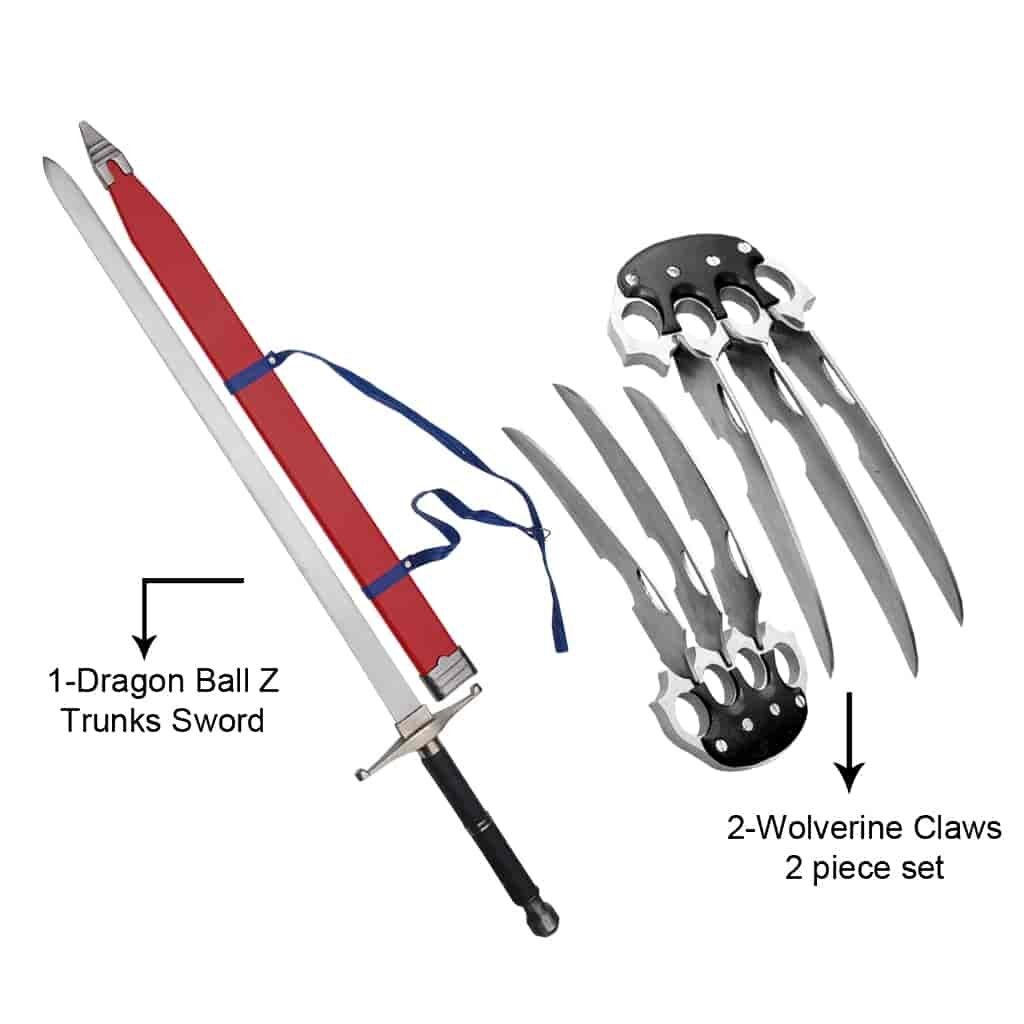 Dragon Ball Z Trunks Sword & X-Men Wolverine Claw