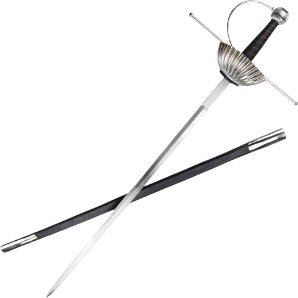 The Three Muskeeters Spanish Fluted Cup Rapier Sword Replica
