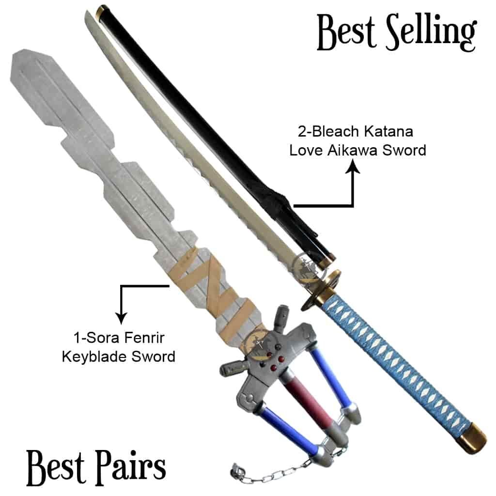 Fenrir Keyblade Replica of Sora & Love Aikawa Heart Sword