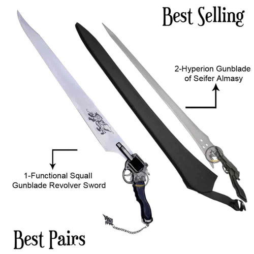 Functional Squall Gunblade & Hyperion Gunblade of Seifer Almasy