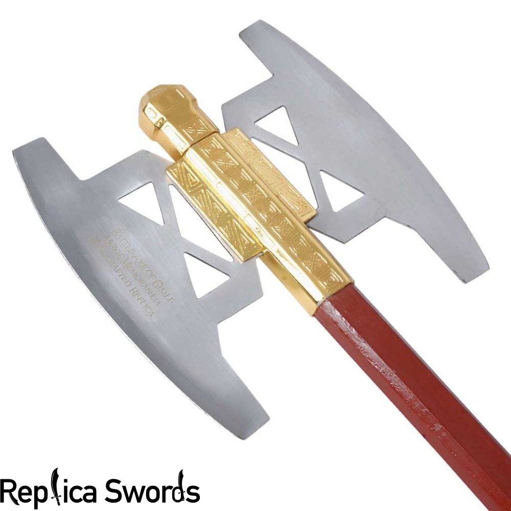 Gimli Battle Axe Replica Gold Plated