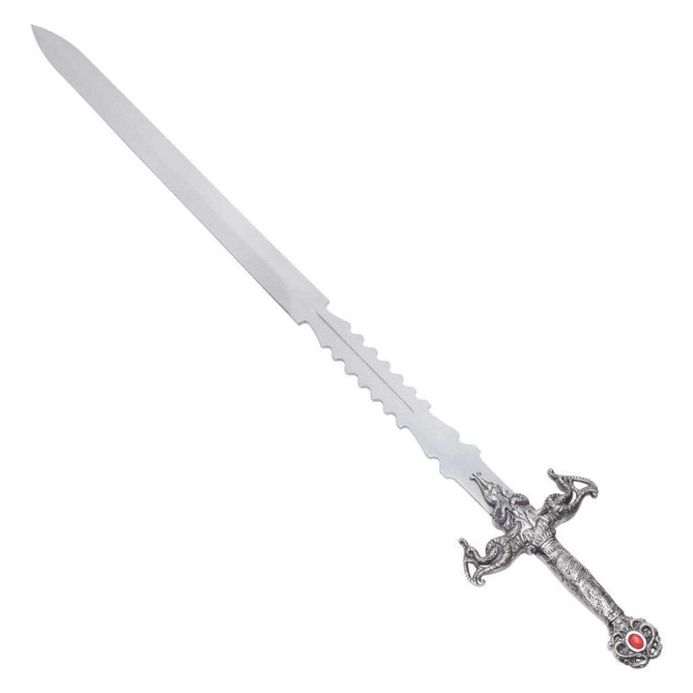 Silver and Ruby Merlin Sword Life Size Replica