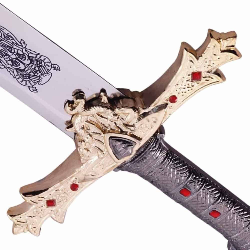 Excalibur Sword Gold Life Size Replica
