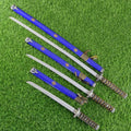 Ninja Symbol Blue Samurai 3-piece Swords Set Replica
