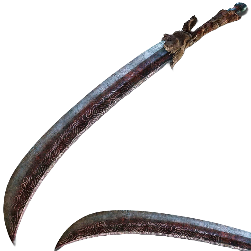 Elden Ring Omen Cleaver Sword Life Size Metal Replica