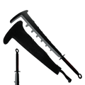 Black Anime Inspired Sword Shikai