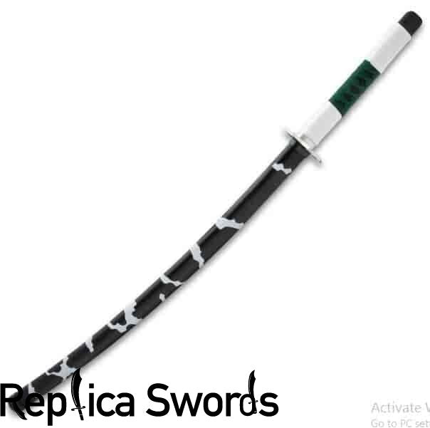 Sanemi Shinazugawa Green Nichirin Katana Sword