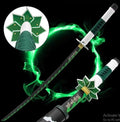 Sanemi Shinazugawa Green Nichirin Katana Sword