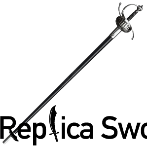 Ribbed Shell Swept Hilt Rapier Sword Replica From The Three Muskeeters