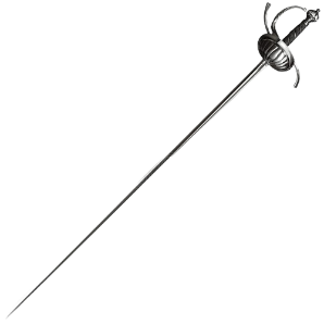 Ribbed Shell Swept Hilt Rapier Sword Replica From The Three Muskeeters