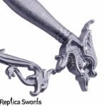 Belly Dance Dragon Scimitar Sword With Silver Handle - Image 5